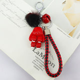 Rabbit Keychain - Fluffy Fur Ball