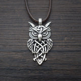 Celtic Owl Necklace - Pendant Size:25mm * 45mm