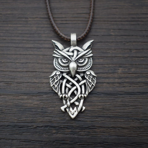 Celtic Owl Necklace - Pendant Size:25mm * 45mm