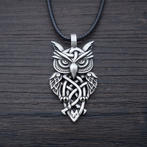 Celtic Owl Necklace - Pendant Size:25mm * 45mm