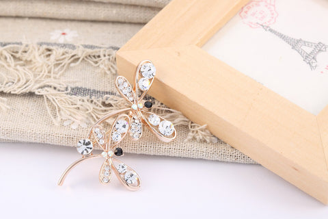 New Fashion Two Dragonfly Brooch