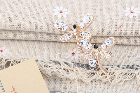 New Fashion Two Dragonfly Brooch