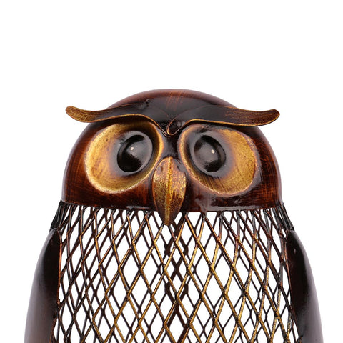 Piggy Bank Owl Shaped Figurine