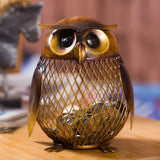 Piggy Bank Owl Shaped Figurine