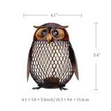 Piggy Bank Owl Shaped Figurine