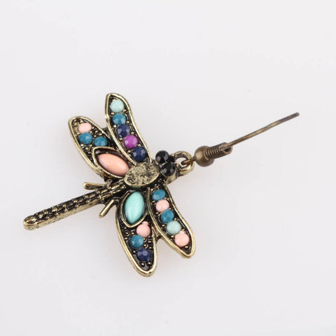 Trendy Dragonfly Woman Earrings