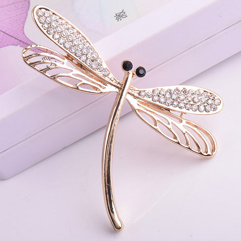 Crystals Dragonfly Brooch | Trendy