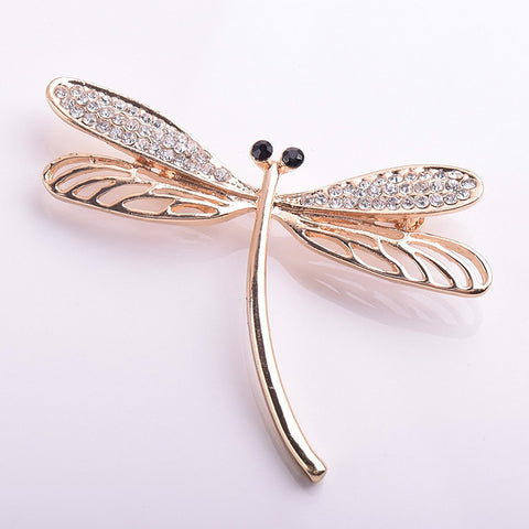 Crystals Dragonfly Brooch | Trendy