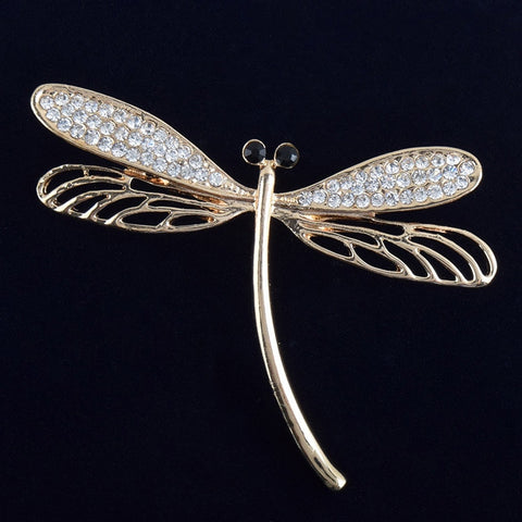 Crystals Dragonfly Brooch | Trendy