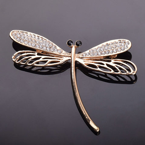 Crystals Dragonfly Brooch | Trendy