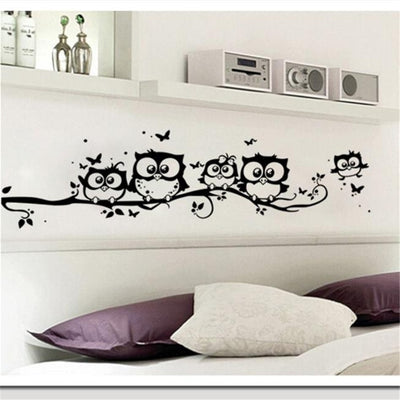 Vintage Home Decor - Owl Wall Sticker