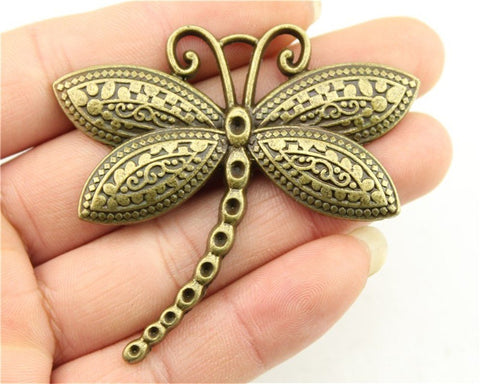 2pcs | Big Dragonfly Charm