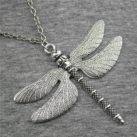 Big Dragonfly Necklace - 70 cm chain