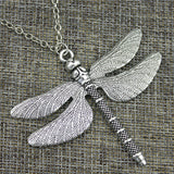 Big Dragonfly Necklace - 70 cm chain