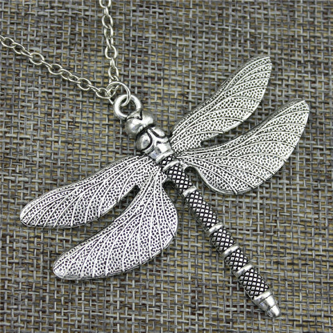 Big Dragonfly Necklace - 70 cm chain
