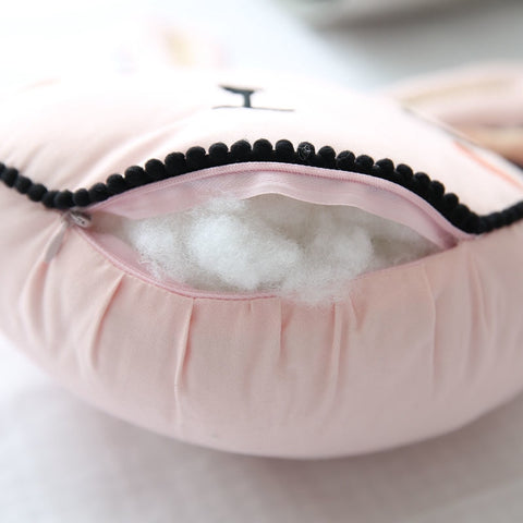 Bunny Head Cotton Pillow