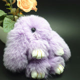 Fur Pompom Keychain 13cm - Banny & Bag
