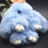 Fur Pompom Keychain 13cm - Banny & Bag